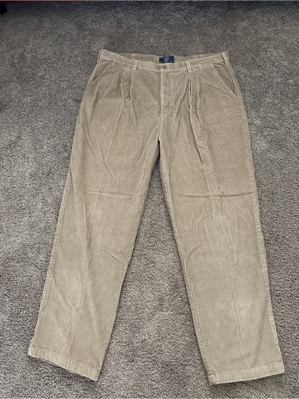 Route 66 Men's Corduroy Pants in Light Olive
